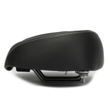 Großer Ass Noseless Weites Fahrradsattel, weiche PU-Polsterung, 260x170 mm, Schwarz & Blau