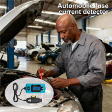 Testador de Falhas em Circuitos Automotivos, Portátil, 20A 48V, com Display LED e Iluminação Frontal