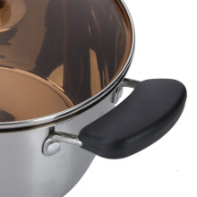 Ergonomic 20cm Steel Milk Pan