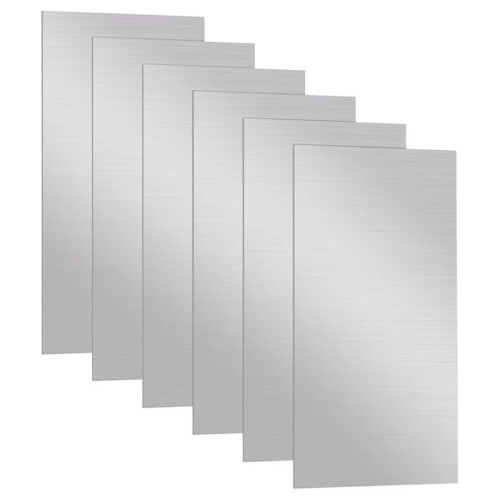 6pcs 6x12 Inch Aluminium Metal Sheet, Rectangle Flat Plain Plate for Various Applications 1