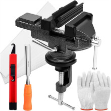 Grip Kits for Regripping Clubs Grip Removal Tool 360 Swivel Table Vise with Anti-Slip Rubber Pad Hook A