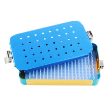 Disinfection Box Tray Box Case with Silicone Pad Autoclavable Box