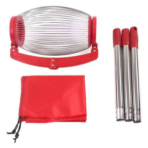 Adjustable Nut Gatherer with Long Handle Labor-Saving Roller for Pecan Walnuts Chestnuts Roller Harvesters Picker