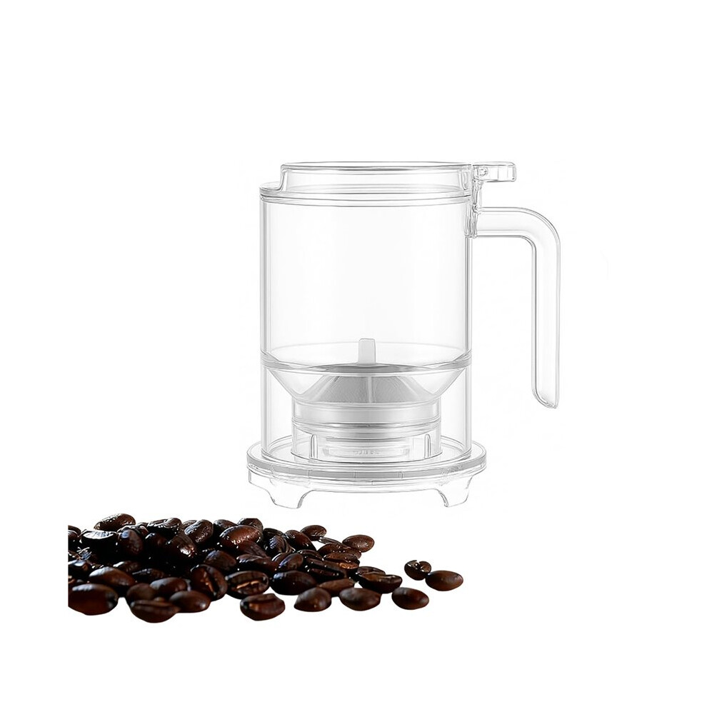 Pour-Over & Immersion Coffee Dripper & Maker, Stop-Valve 17Oz Steep-And-Release Brewer, 304 Stainless Steel Mesh Filtere 6031406198521