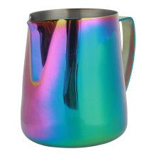 Colorful Stainless Steel Frothing Cup 600ml for Latte Art | Green
