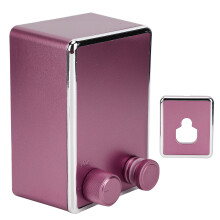 Retractable Stainless Steel Clothesline Wall Mount Pink, 13.8ft, 20kg