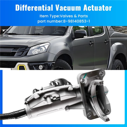 Engine 4x4 Automatic Differential Vacuum Actuator for  D-MAX 8-98140853-1 2