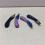 6Pcs Navy Eggplant Ceramic Chopsticks Holder Table Rack 8