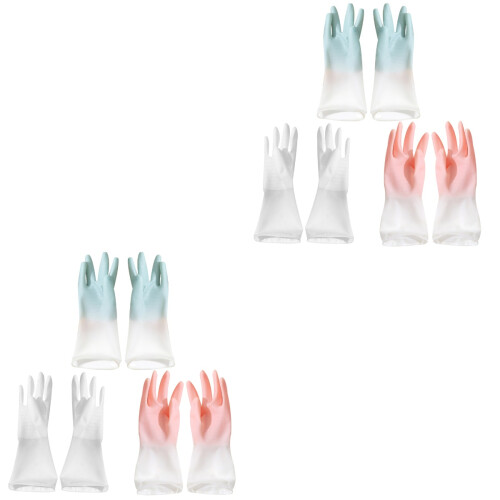 2Sets Protective Household Gloves Waterproof Kitchen Gloves 1