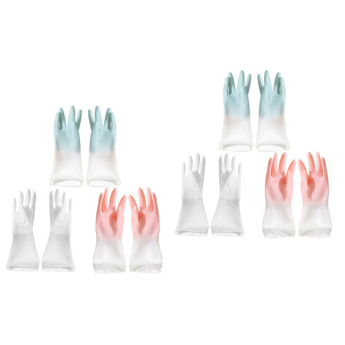 2Sets Protective Household Gloves Waterproof Kitchen Gloves 2