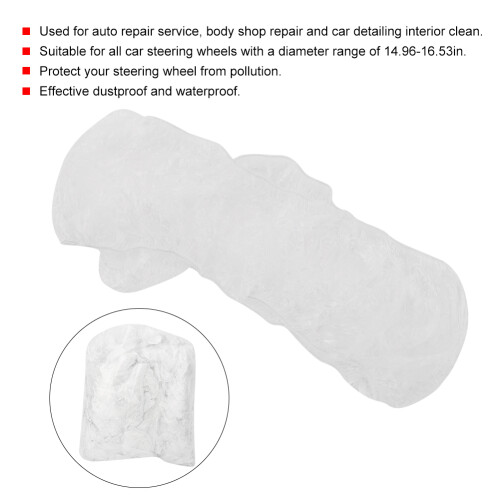 100-Piece Elastic Steering Wheel Protectors