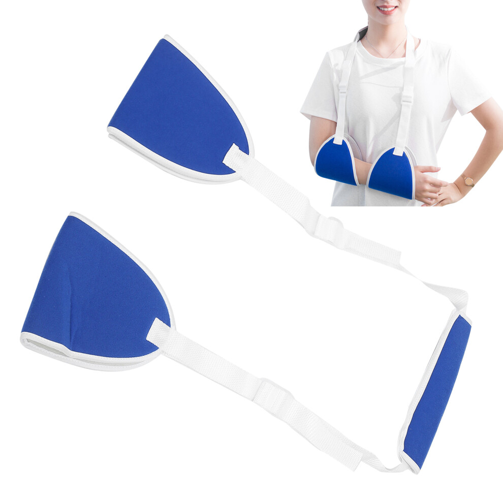 Forearm Sling Brace for Wrist & Finger Sprains, Blue, One Size