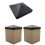 Black Plastic Fence Post Cap Heavy Type Waterproofed Outdoor 2
