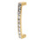 Modern Crystal Cabinet Handle 96mm 1