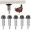 Baby Chick Friendly Waterer Easy Push Rod Triggering Rustproof 4