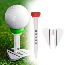 8Pcs Golfs Tees for Golfs Driver Training, Plastic Golfs Tees Low Resistance More Distance Consistent Height Tees