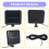 2Pc 2000 Lumen 160 LEDs Solar Wall Lights IP65 Waterproof Wired Motion Sensor Security Flood Light 360 Degree Adjustable 6