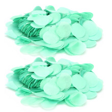 Green 2.5cm Paper Confetti 60g for Weddings & Parties