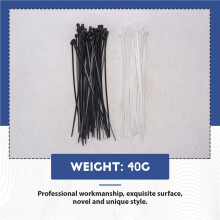 3Mm X 150Mm Auto Wire Push Cable Zip Tie Organizer Bianco Nero 100 Pz