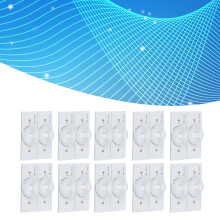 LED Repair Lamp Beads 3V SMD 20pcs with Fiberglass & Concave Lens for TV Repair
