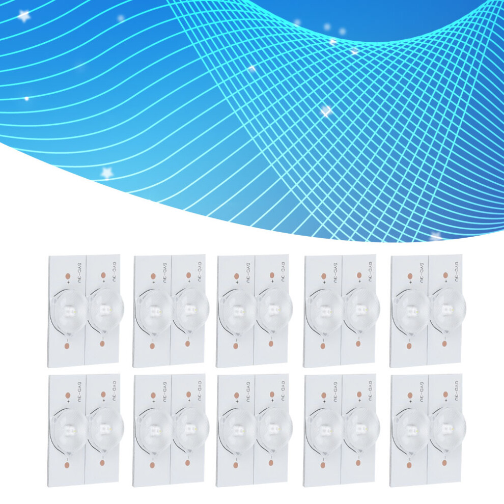Led Repair Lamp Beads 3V Smd 20Pcs With Fiberglass & Concave Lens For Tv Repair 4271392007847