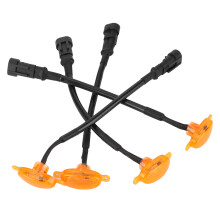 IP68 Waterproof Car Grille Amber Lights 1000LM Daytime Running Lamp