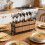 Country Style Wooden Serving Piece Container Triple Space System 2