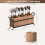Country Style Wooden Serving Piece Container Triple Space System 3