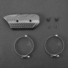 Durable Dry Carbon Fiber Heat Shield Cover for Kawasaki Exhaust MidPipe