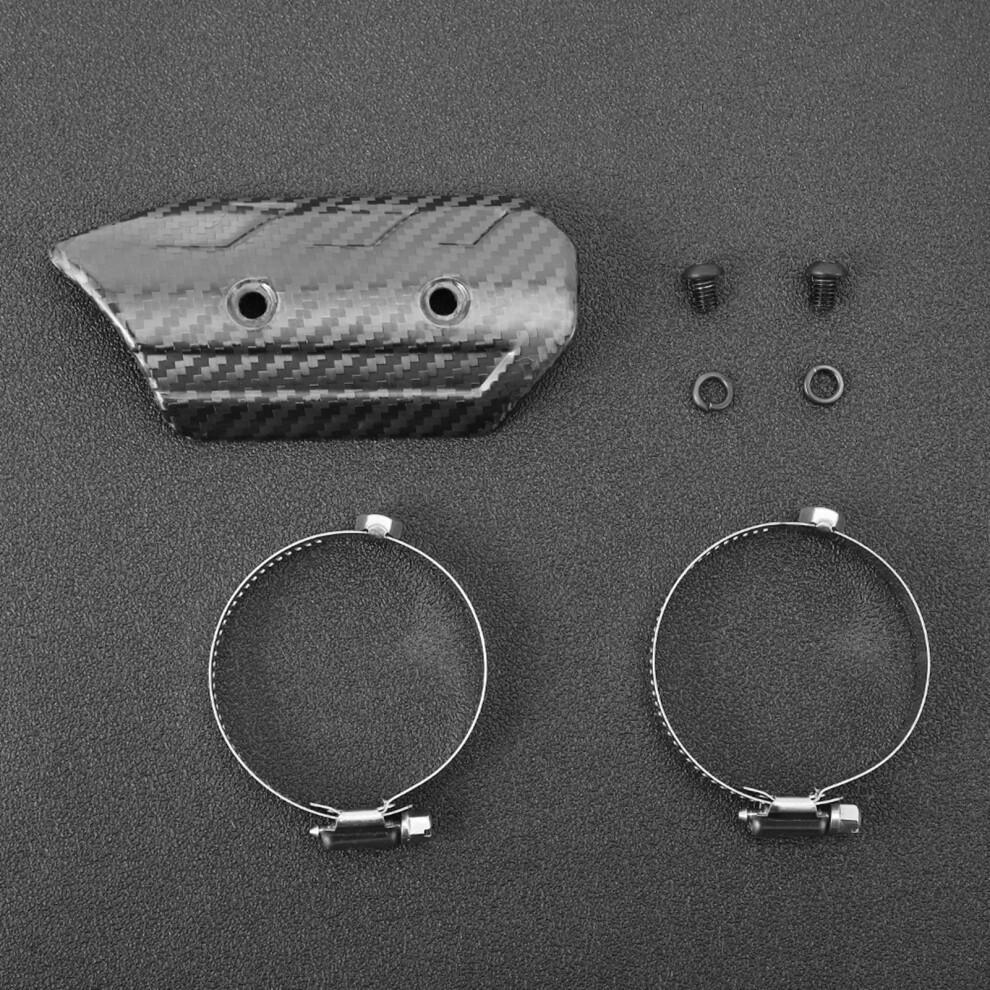 Durable Dry Carbon Fiber Heat Shield Cover For Kawasaki Exhaust Midpipe 9301392008102