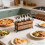 Country Style Wooden Serving Piece Container Triple Space System 7