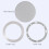 Ceiling Speaker Grille, 4-Inch Ceiling Embedded Audio Speaker Grille(Silver) 2