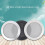 Ceiling Speaker Grille, 4-Inch Ceiling Embedded Audio Speaker Grille(Silver) 3