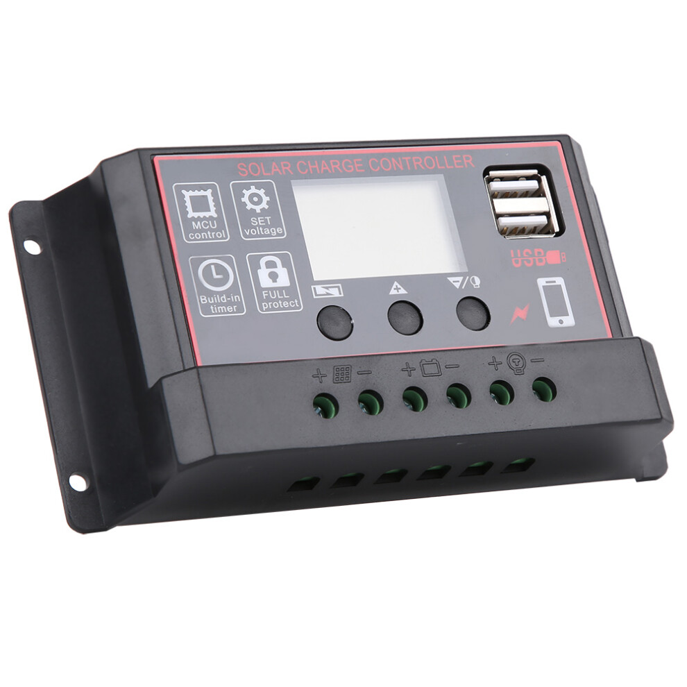 Solar Charge Controller 40A Usb 5V Digital Display, Abs, 13.6X7cm 8441392008915