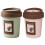 Practical Home Trash Can Automatic Sealing Lid Coffee Cup-Pink 2
