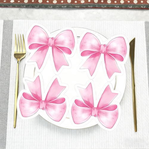Bow Pattern Paper Napkins Set of 50 1