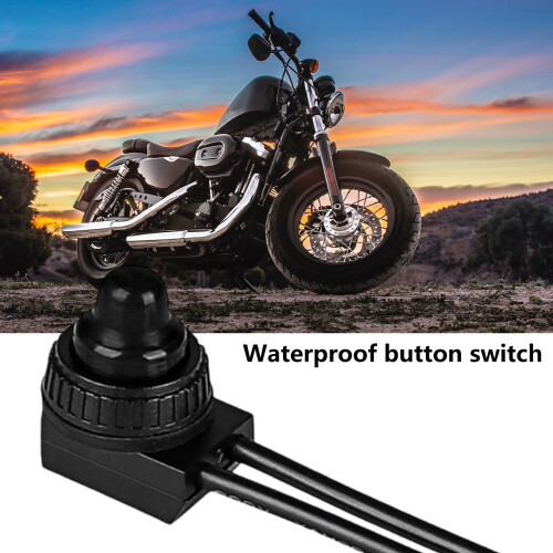 Dustproof LED Lighting Push Button Switches Plastic Shell-Black 1