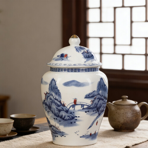 Porte-thé en céramique de Style chinois rétro,-Conception B 2