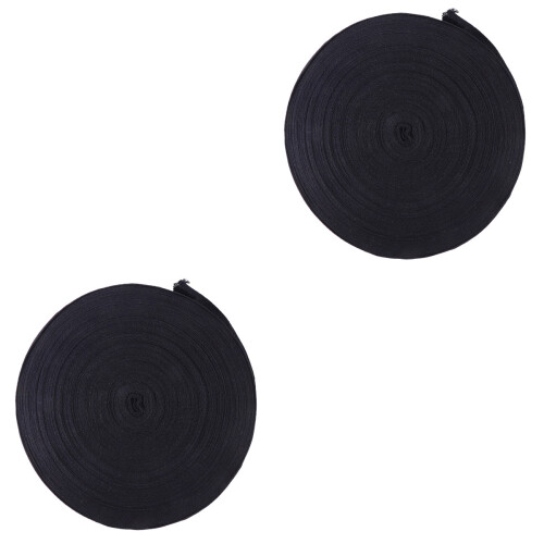 Ruban Coton Noir Solide Respirant Pour Loisirs Décoration 2