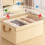 Foldable Fabric Storage Box Beige-Gray 22L 40x27x21cm 5