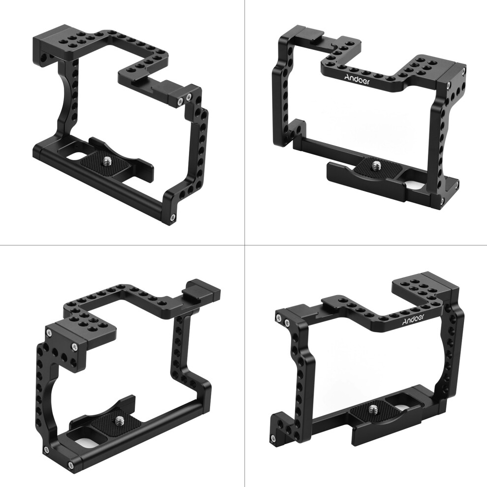 Aluminum Camera Cage Rig For Canon M50, 13.2X9.7cm Black 6941392356068