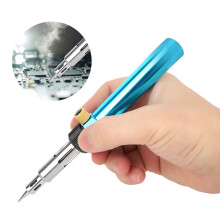 Portable Gas Soldering Iron Butane Heat Pen, Adjustable Temperature, Stainless Steel