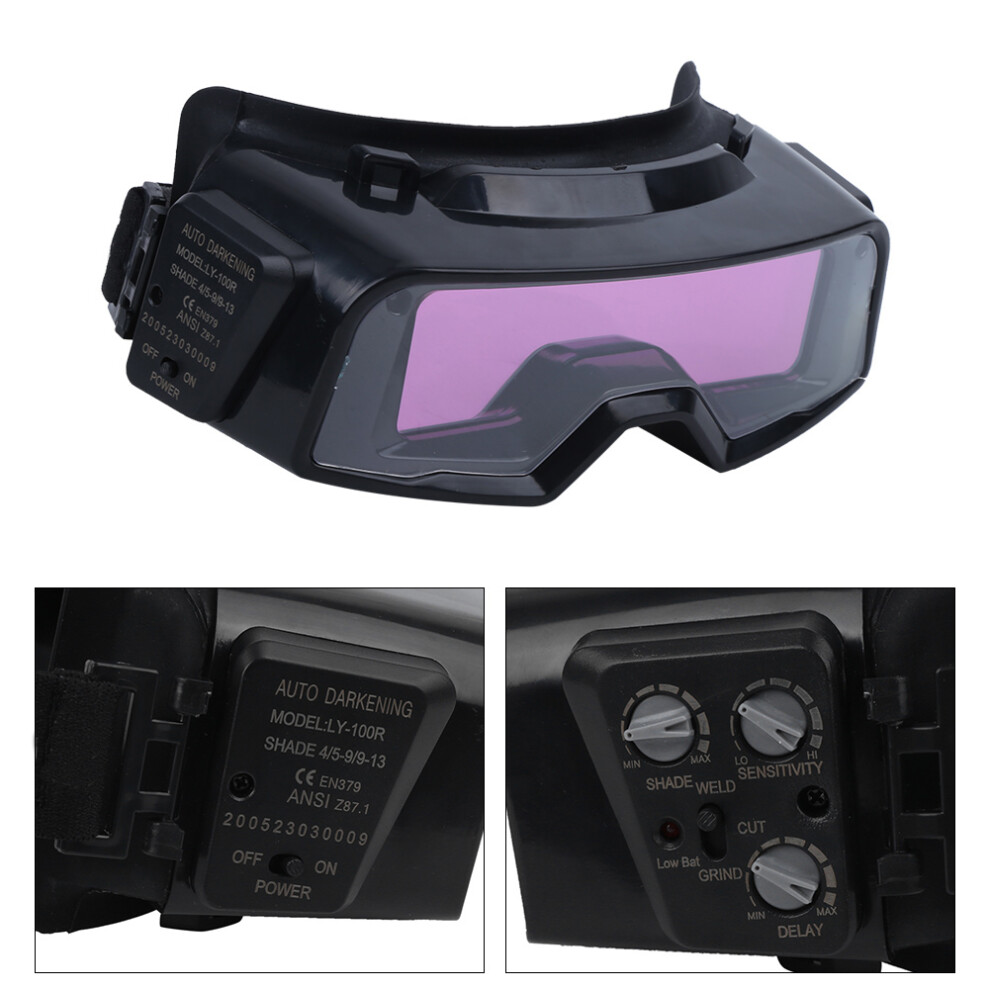 Auto Dimming Welder Goggles Silicone + Pp Cr2450 600Mah 6921392358453
