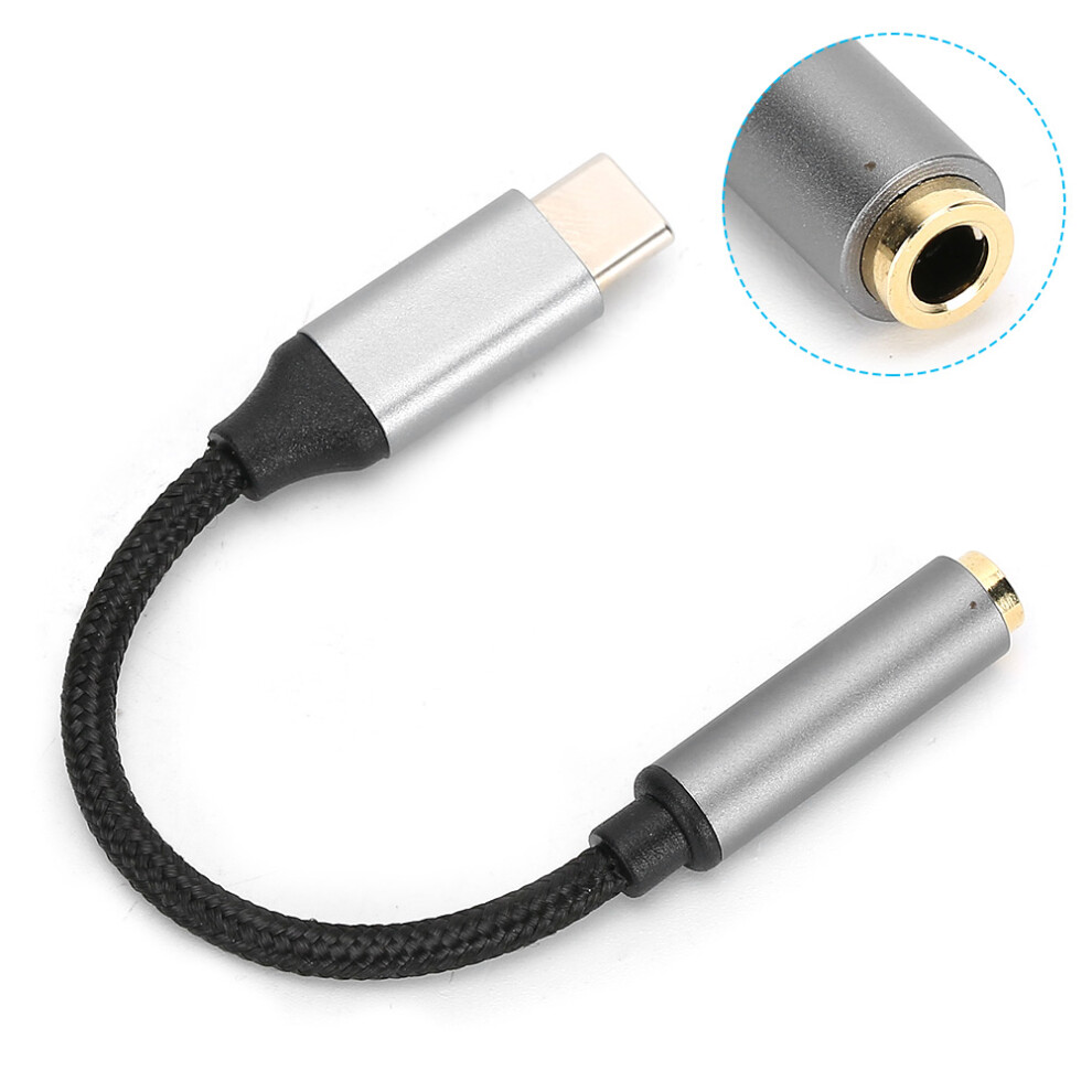 Usb-C To 3.5Mm Aux Cable Adapter For Earbuds And Headphones - Gray 5071392012419