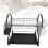 2-Tier Iron Dish Drying Rack, Large Capacity, Space Saving Organizer 14