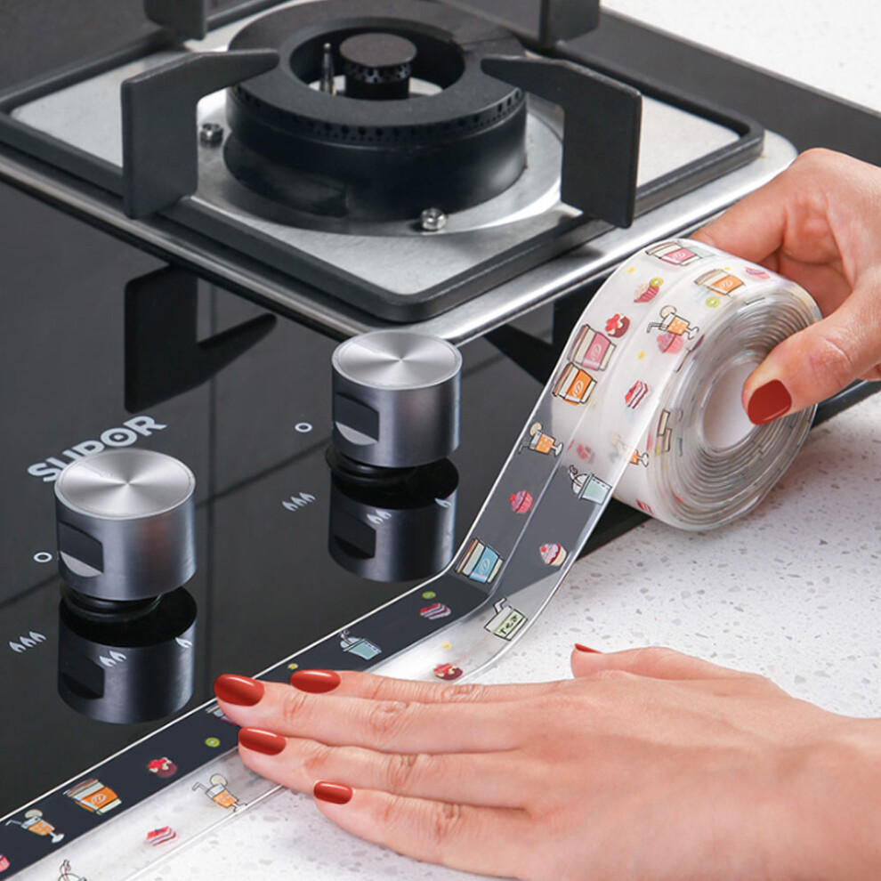3.8Cm X 3.2M Waterproof Pvc Sealing Tape For Kitchen & Bathroom 4371392359479