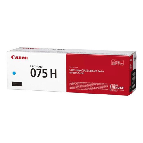 Canon Tonercartridge - CANON - 075 H C - Cyaan - 2500 pagina's - Geïntegreerde trommelunit 2