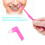 4pcs Soft Small Head Orthodontic Toothbrushes with Floss, 4 Colors 1