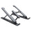 Adjustable Foldable Laptop Riser 11.17in Multi-Position Notebook Holder Black 7