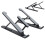Adjustable Foldable Laptop Riser 11.17in Multi-Position Notebook Holder Black 8